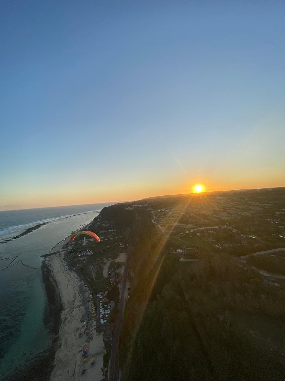 Bali coastline aerial view
