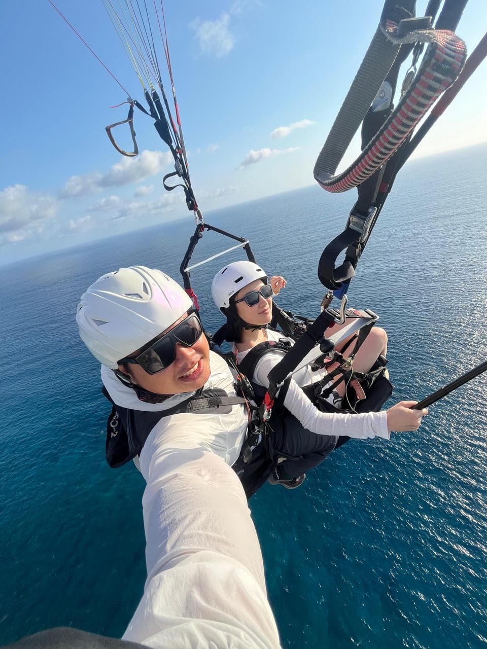 Customer enjoying Bali flight